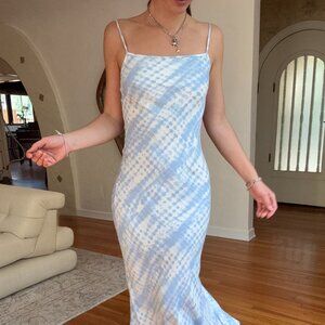 ‼️SOLD‼️ STAUD Blue Spaghetti Strap July Dress